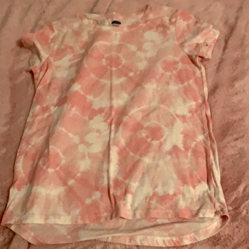 Old Navy Pink Tie Dye Shirt! Only Worn Once! Size:10-12 🤍💖